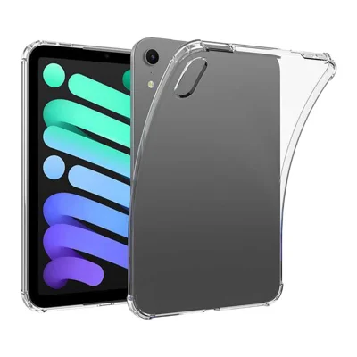 For iPad mini (2026) Case Four Corner Shockproof Clear Tablet TPU Cover - Transparent