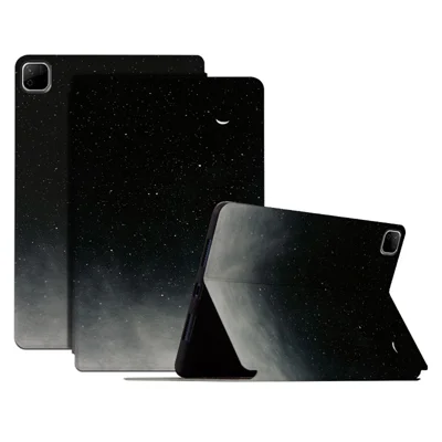 For Honor Pad X9b Max Case Pattern Print PU Leather Tablet Flip Cover - Starry Crescent Moon