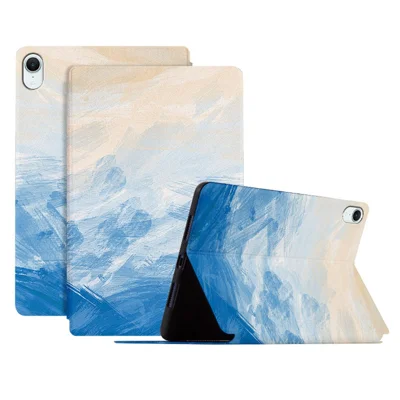 For iPad mini (2026) Case Artistic Printed Pattern PU Leather Tablet Cover - Style A