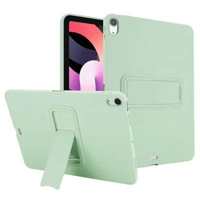 Чехол для Apple iPad Air 13 (2024) / (2025) (2026) из безопасного для кожи материала TPU + PC с подставкой — Мятный зеленый
