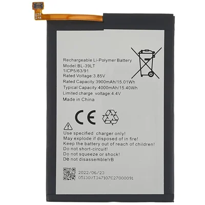 Per Tecno Camon 12 4G / Spark 4 Batteria Li-Polymer da 3,85V 3900mAh (Codice: BL-39LT) (senza logo)