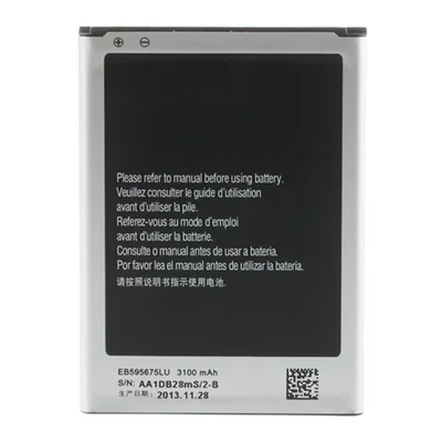 Pour Samsung Galaxy Note II N7100 3.80V 3100mAh Batterie Li-ion rechargeable (Encode: EB595675LU) (sans logo)