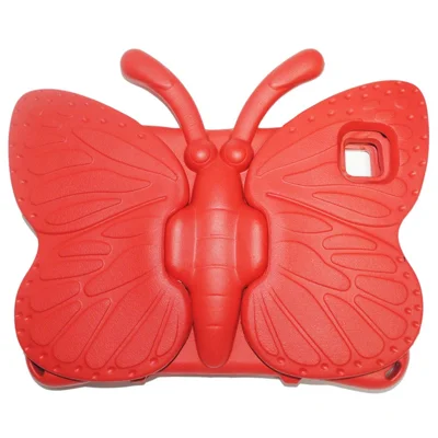 Voor Samsung Galaxy Tab A8 10.5 (2021) / (2022) Vlinderstijl Herfst Bescherming Staanderontwerp EVA Tablet Hoesje Beschermende Cover - Rood