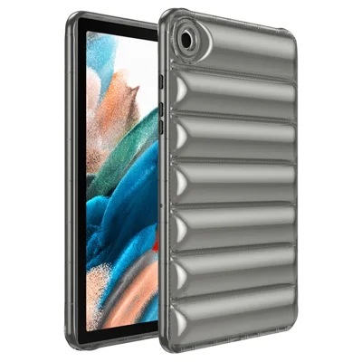 For Samsung Galaxy Tab A8 10.5 (2021) / (2022) Tablet Case Down Jacket Design Anti-scratch TPU Cover - Grey