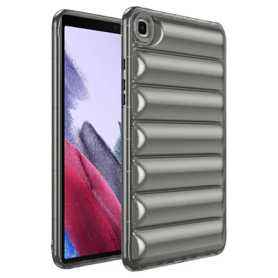 For Samsung Galaxy Tab A 8.0 (2019) SM-T290 (Wi-Fi) / SM-T295 (LTE) Tablet Case Soft TPU Down Jacket Design Protective Cover - Grey