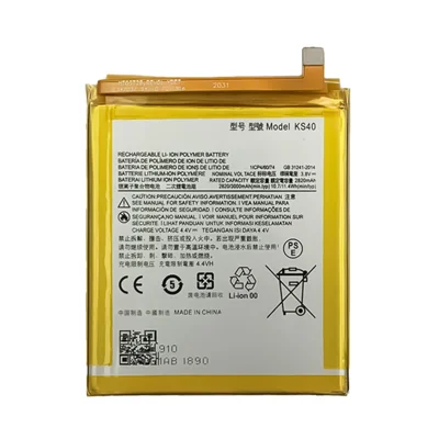 Per Motorola Moto E6 Play 3,8V 2820mAh Batteria ricaricabile agli ioni di litio Batteria di assemblaggio Parte (Codifica: KS40) (senza logo)