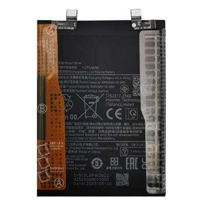 Pour Xiaomi Poco X5 Pro 5G / Redmi Note 12 Pro 5G 3,85 V 4900 mAh Batterie Rechargeable Li-Polymer Assemblée (Code: BP4K)