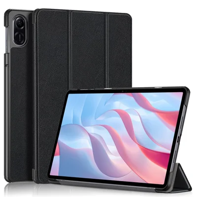 Lemxiee Cover per HONOR Pad 10 Case,Custodia in pelle PU Acrilico trasparente per supporto rotante & Slot per penna