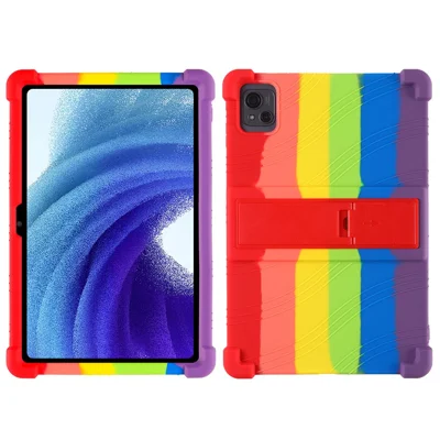 حالة لوحية سيليكون لـ Blackview Oscal Pad 13، غطاء واقٍ بمسند PC ومكافح للانزلاق - متعدد الألوان