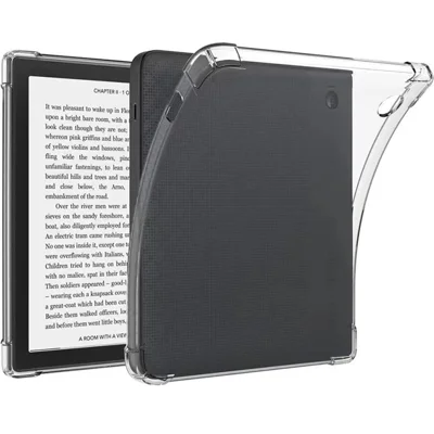 Für Kobo Libra 2 Hülle Transparente Sturzfeste Tablettabdeckung mit vier Ecken