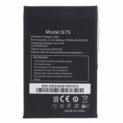 Voor Oukitel WP6 3,85 V 10000 mAh oplaadbare Li-Polymer accu (code: S75)
