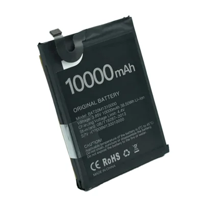 Pour Doogee S88 Plus 3.85V 10000mAh Batterie Lithium-ion Polymère Assemblage Pièce (Encoder: BAT20M1310000) (sans Logo)