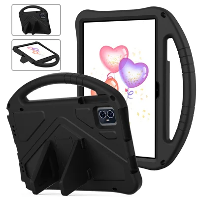 For T-Mobile REVVL Tab 2 (2025) / Teclast M50 HD 10.1 / M50 Pro 10.1 (2023) / Blackview Tab 80 Tablet Case with Handle EVA Shockproof Cover - Black