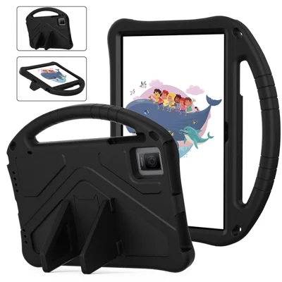 For TCL Tab 10 Gen 2 / T-Mobile REVVL Tab / Blackview Oscal Pad 15 / Tab 11 WiFi / Tab 11 SE / Tab 11 Case Handle EVA Cover - Black