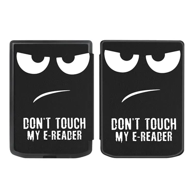 For PocketBook Verse Pro Leather Case E-Reader Cover with Auto Sleep / Wake - Don't Touch My E-Reader