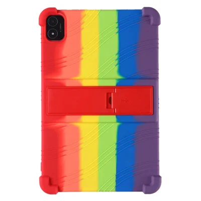 For Teclast T40S Silicone Case Kickstand 4 Corners Shockproof Tablet Cover - Multi-color