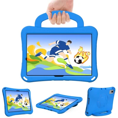 For Samsung Galaxy Tab A11+ / A9+ / Xiaomi Redmi Pad SE / Redmi Pad 2 11 / Lenovo Tab K11 Gen 2 / Idea Tab / Xiaoxin Pad 11 2025 EVA Case Kickstand Tablet Hard Cover - Blue