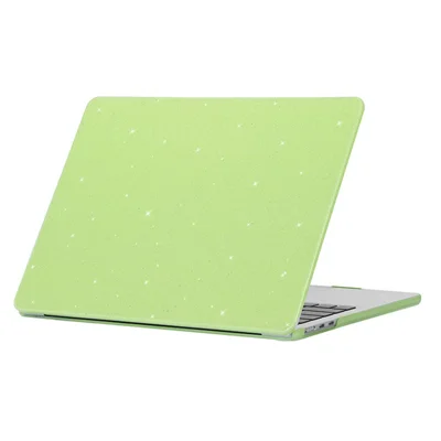 For MacBook Air 13 inch (2026) A3449 / (2025) A3240 / (2024) A3113 / (2022) A2681 Case Glitter Design Hard PC Laptop Cover - Green