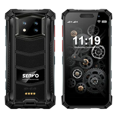 SERVO KING7000 Rugged Mini Smart Phone 4G Global 3.5-inch 6GB RAM + 128GB ROM Android 10 System