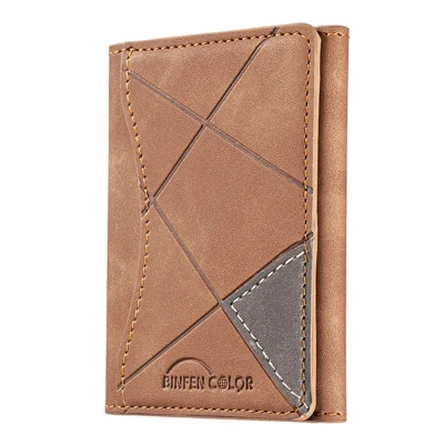 BINFEN COLOR BFK16 Magnetic Phone Card Holder Kickstand Rhombic Pattern Matte Card Bag Horizontal - Yellow