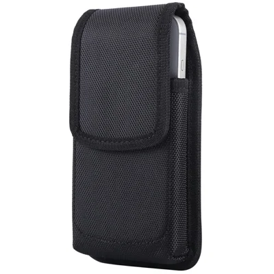SZ-8 Universal Phone Case For 5.5-6.9 Inch Devices Magnetic Closure Nylon Belt Clip Holster