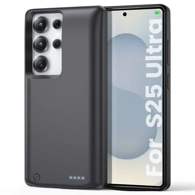 TY-118 For Samsung Galaxy S25 Ultra 10000mAh Battery Case Power Bank Portable Charger Protective Cover
