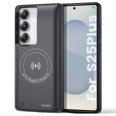 TY-118W For Samsung Galaxy S25+ / S24+ 10000mAh Battery Case Charger Cover (Not Support Wireless Discharge)