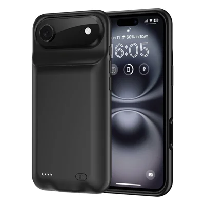 B29 For iPhone Air Battery Case Soft TPU Edge 6000mAh Rechargeable Protective Back Cover