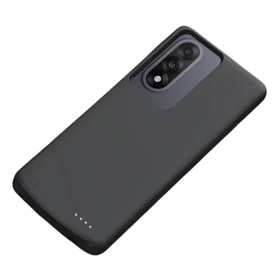 For OnePlus Ace 5 Ultra 5G Phone Charger Case 10000mAh Power Bank Soft Edge Battery Case - Black