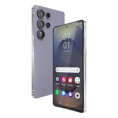 W&O X25 Ultra 6,75 tum 4G Smartphone MT6762 4GB + 64GB Mobiltelefon med integrerad penna Håltagen skärm - Lila