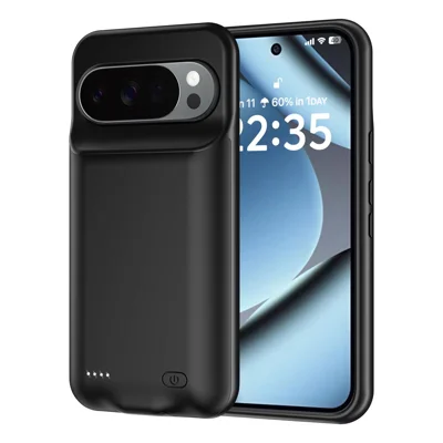 Étui de chargeur de téléphone pour Google Pixel 10 Pro XL / 9 Pro XL, boîtier de protection arrière en TPU souple de 6000 mAh