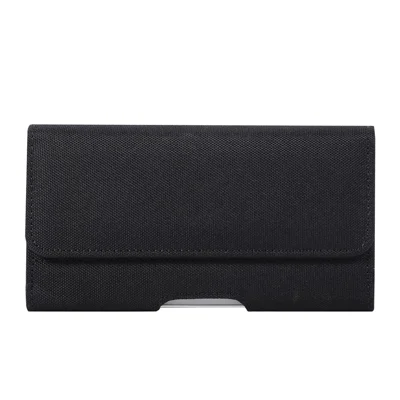 Universal 6.7 Inch Horizontal Nylon Phone Waist Bag Magnetic Closure Phone Pouch Belt Clip Holster