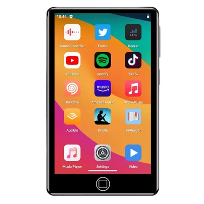 UNIWA MP004 3+32GB Mini-tablet 4,0 tommer IPS-skærm Android 14 MP4-afspiller - Sort