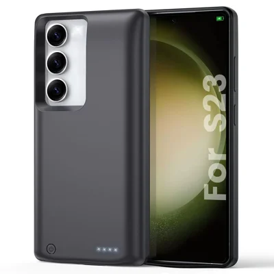 10000mAh Phone Battery Case for Samsung Galaxy S22  /  S23 Rechargeable Power Bank Battery Pack Protective Cover with with LED Indicator