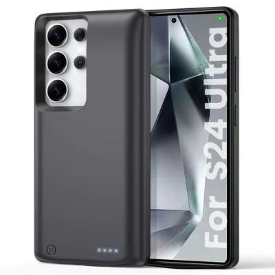 10000mAh Phone Battery Case for Samsung Galaxy S24 Ultra Power Bank Case Dual Device Charging Battery Pack Protective Cover