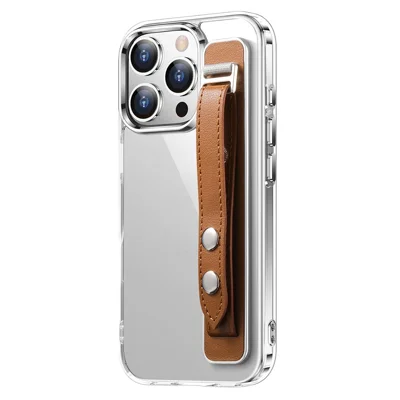 SP-06 Verstellbarer Armbandhalter mit Klebebefestigung für Smartphone-Tablet-Handfreihalterung – Braun
