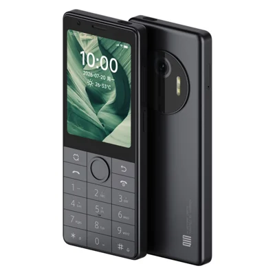 QIN J36 AI 3+32GB Smart Phone 4G Network Dual Camera 2600mAh Battery AI Assistant Android Mobile Phone - Black