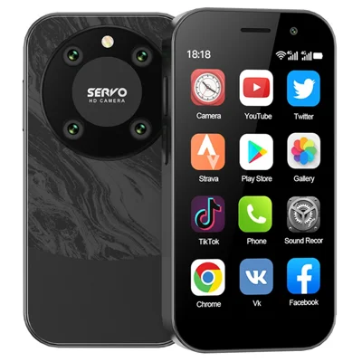SERVO KING9000 Dual SIM Dual Standby Ultra Mini Phone 2+16GB 3-inch 4G Smart Phone - Black