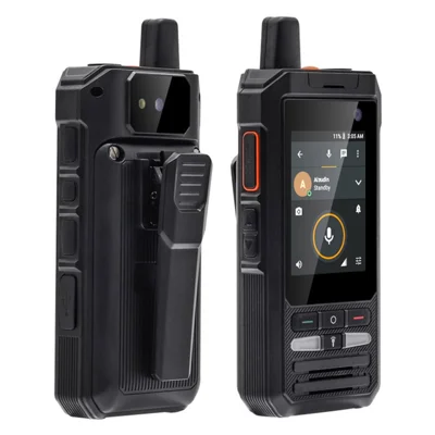 UNIWA F80S 2,4 tum Telefon POC Global Intercom 4G Android Smartphone med ficklampa - Svart / US-uttag