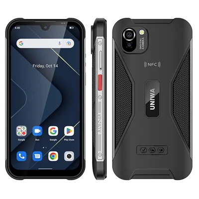 UNIWA W555 5,71 tommer Smartphone 3GB+32GB MT6761 Android 12 4G Mobiltelefon - Sort / US Stik