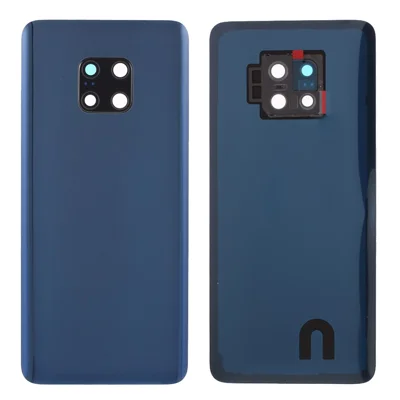 Battery Housing Back Cover with Camera Ring Lens Cover Part (without Logo) for Huawei Mate 20 Pro - Blue