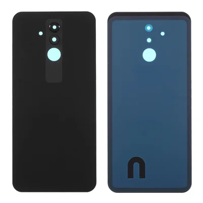 Back Battery Housing Cover with Camera Ring Lens Cover Part (without Logo) for Huawei Mate 20 Lite - Black