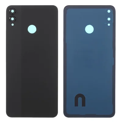 Battery Housing Back Cover with Camera Ring Lens Cover Replacement (without Logo) for Huawei Honor 8X - Black