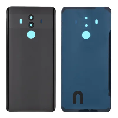 Back Battery Housing Cover with Camera Ring Lens Cover Part (without Logo) for Huawei Mate 10 Pro - Black