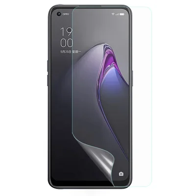 Per Oppo Reno8 5G (versione globale) / Oppo Reno8 5G PET Soft Screen Protector Crystal Clarity Scratch-Resistant Protective Film