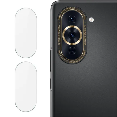 IMAK 2 unidades / Juego de protector de lente de cámara para Huawei nova 10 Pro 4G, película de vidrio templado resistente al desgaste y sin burbujas HD
