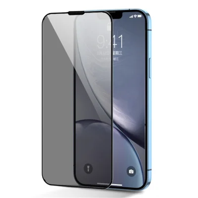 JOYROOM JR-P03 Protector de Ecrã com Impressão Silk para iPhone 14 Plus, Filme de Vidro Temperado com Cobertura Total, Anti-espião e Anti-risco