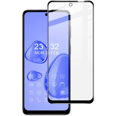 IMAK Pro+ Serie für Motorola Moto G42 4G Smartphone Bildschirmschutzfolie Gehärtetes Glas Voller Klebstoff HD Klar 9H Härte Vollabdeckung Bildschirmschutz