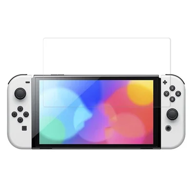 Para Nintendo Switch OLED Protetor de Tela Soft PET Transparência Alta Anti-Arranhões Película Protetora