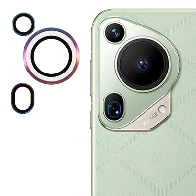 1 Set For Huawei Pura 70 Ultra Tempered Glass Camera Lens Protector Individual Rear Lens Film -  Multi-Color